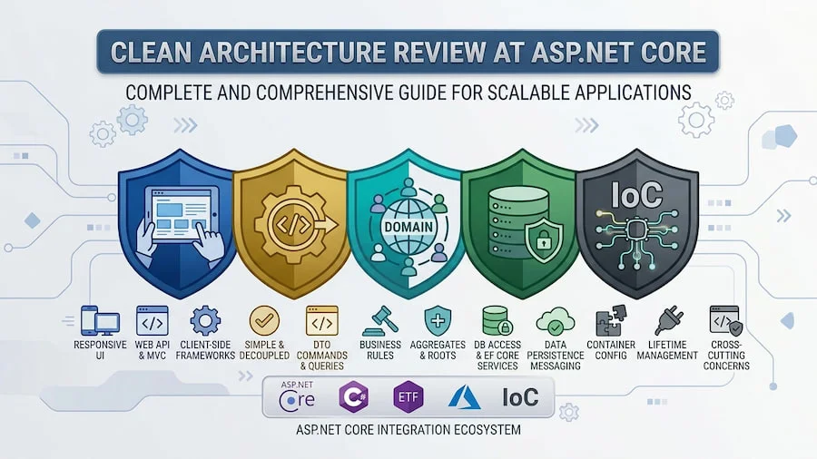 بررسی معماری تمیز 5 لایه در ASP.NET Core